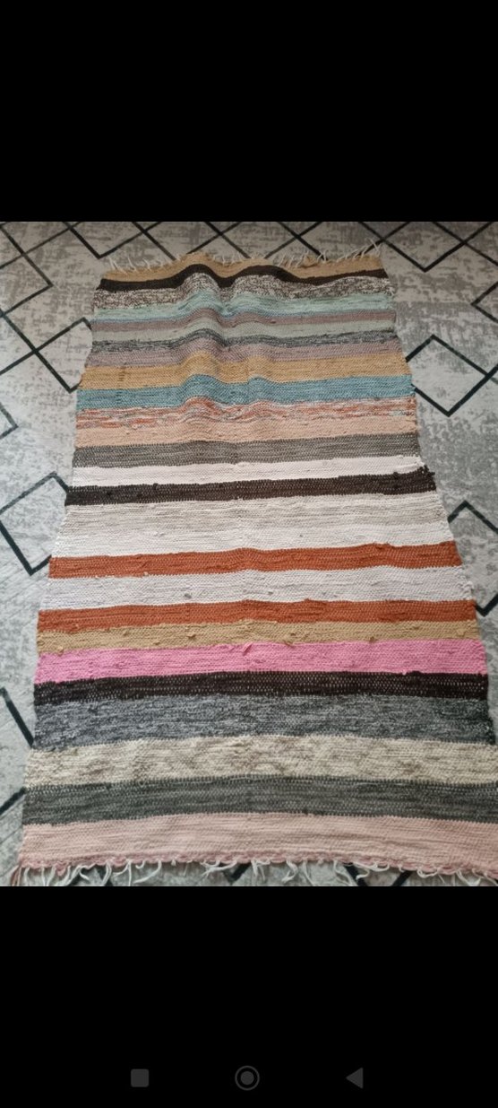 Bohem Çok Renkli Batik Desenli Halı - Görsel 2