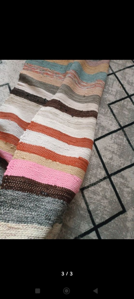 Bohem Çok Renkli Batik Desenli Halı - Görsel 3