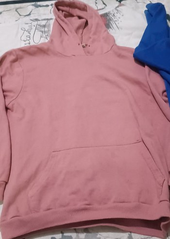 Pembe Kadın Kapüşonlu Sweatshirt - Görsel 3