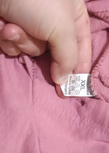 Pembe Kadın Kapüşonlu Sweatshirt - Görsel 5