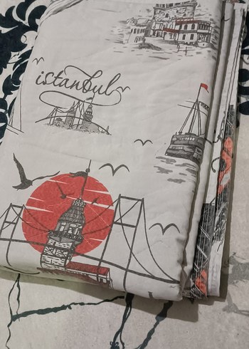 Baskılı Gri Beyaz Nevresim Takımı - Görsel 4