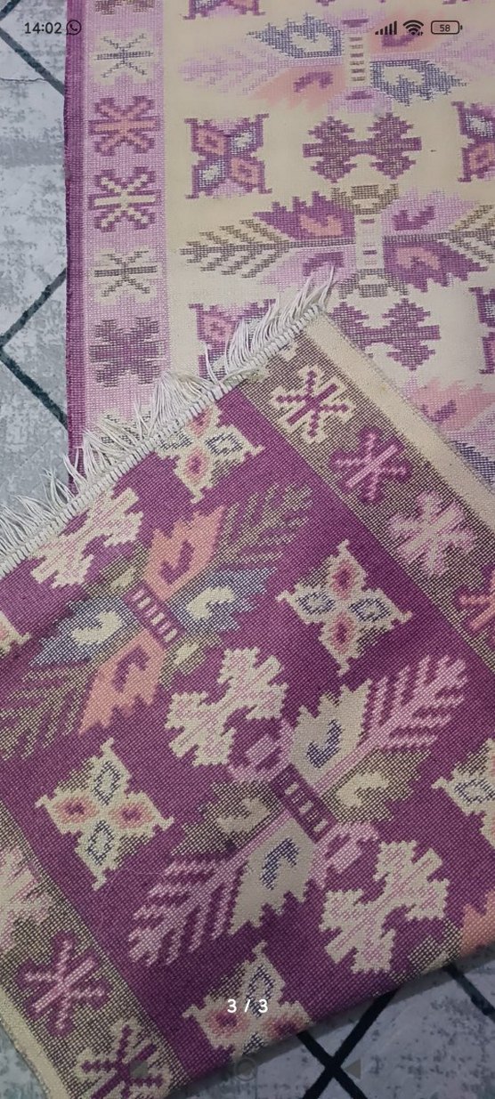 Nakışlı Mor Konvansiyonel Halı - Görsel 3