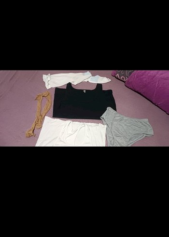 Siyah Mini Hamile ve Emzirme Üstü - Görsel 2