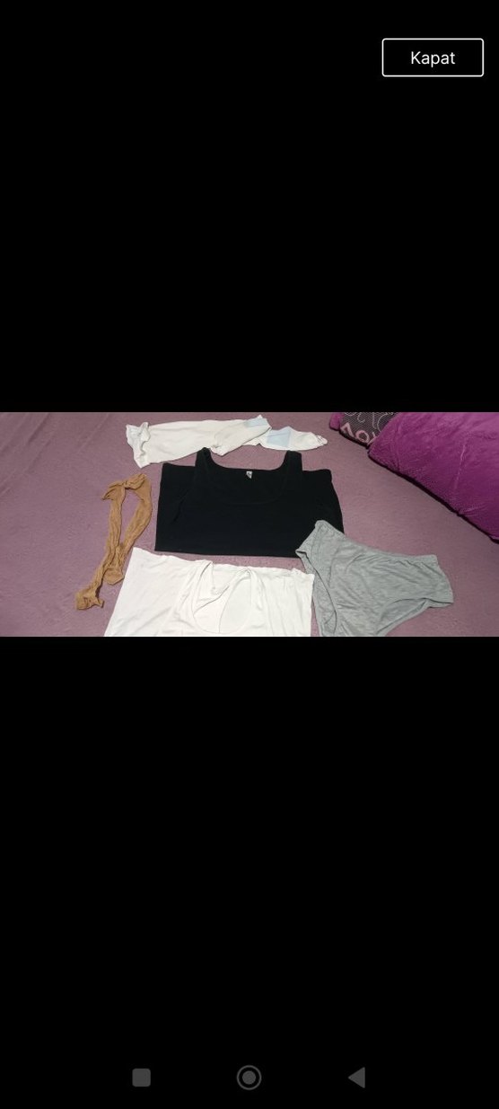 Siyah Mini Hamile ve Emzirme Üstü - Görsel 2