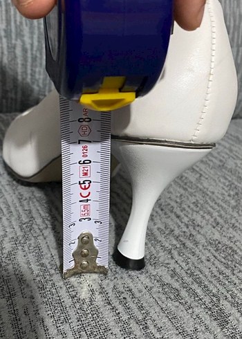 39 Beden Beyaz Stiletto Topuklu Kadın Ayakkabı