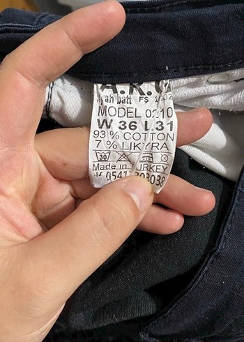 diğer Beden Düğmeli Koyu Mavi Kadın Denim Pantolon