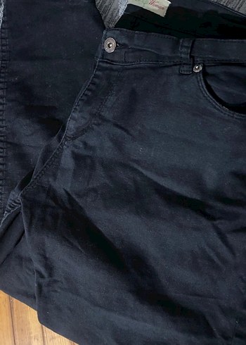 diğer Beden mavi Renk Düğmeli Koyu Mavi Kadın Denim Pantolon