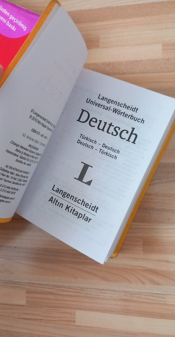 Redhouse İngilizce-Türkçe ve Langenscheidt Almanca Sözlük - Görsel 4