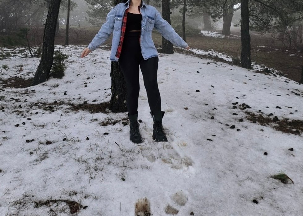 Kadın jean ceket gömlek - Görsel 3