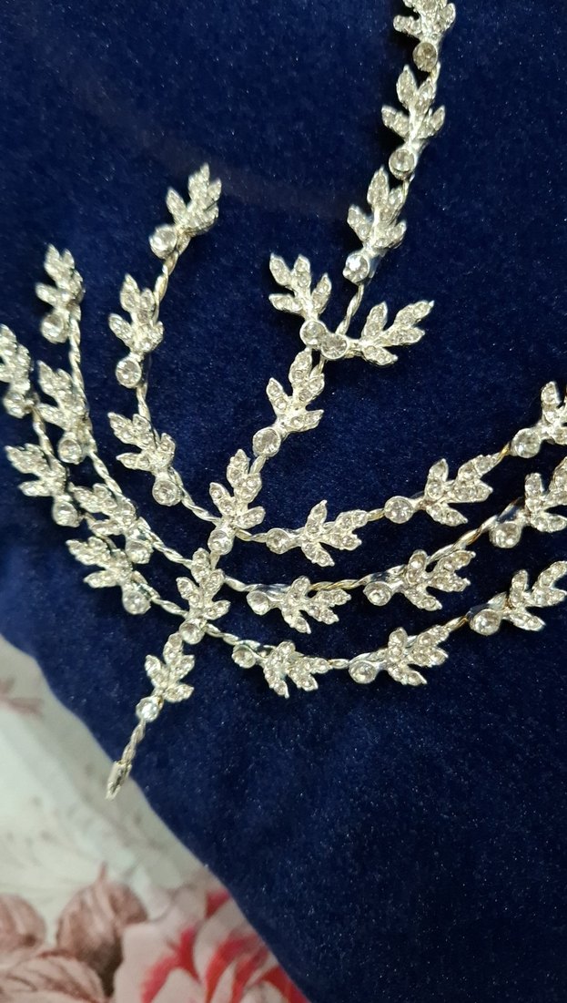 Payet İşlemeli Mavi Bohem Saç Aksesuarı - Görsel 2