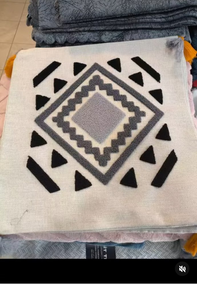 Renkli Nakışlı Bohem Yastık Kılıfı - Görsel 3