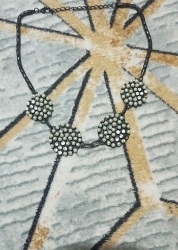 Gri Boncuklu Uzun Kadın Kolye - Görsel 2