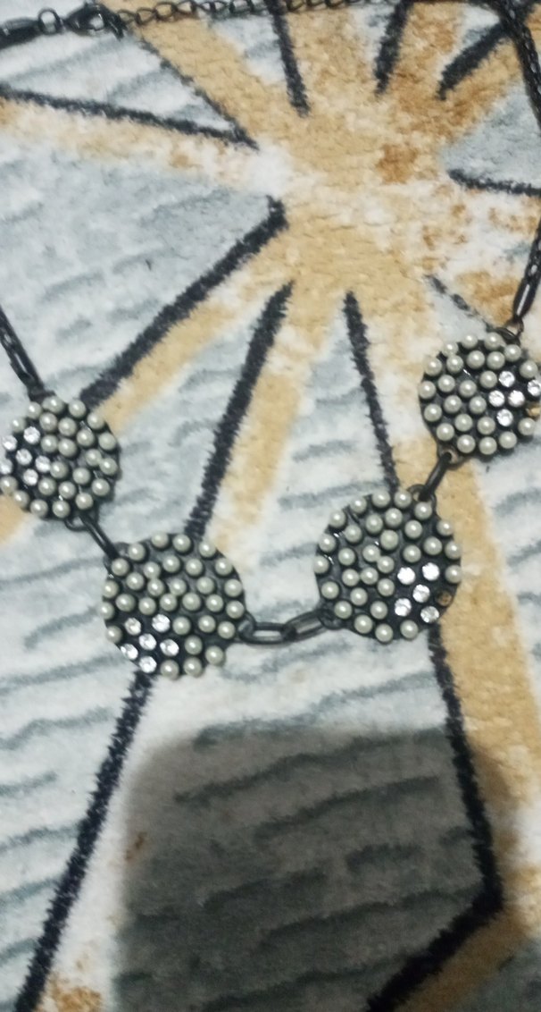 Gri Boncuklu Uzun Kadın Kolye - Görsel 4