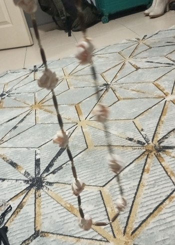 Uzun Bej Bohem Boncuklu Kolye - Görsel 2