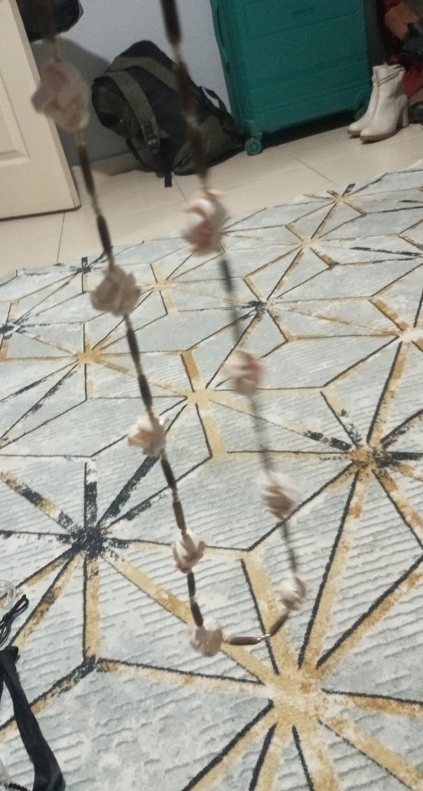 Uzun Bej Bohem Boncuklu Kolye - Görsel 2