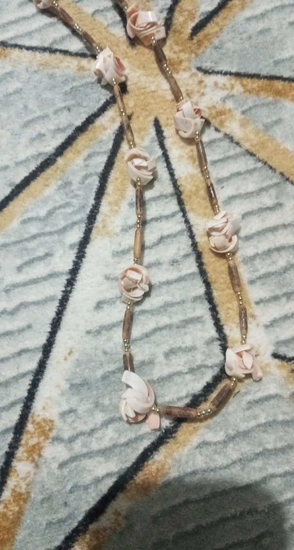 Uzun Bej Bohem Boncuklu Kolye - Görsel 4