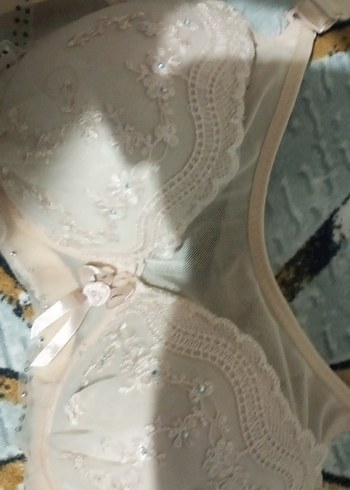 Nakış Detaylı Bej Vintage Bohem Sütyen - Görsel 5