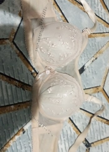 Nakış Detaylı Bej Vintage Bohem Sütyen - Görsel 4