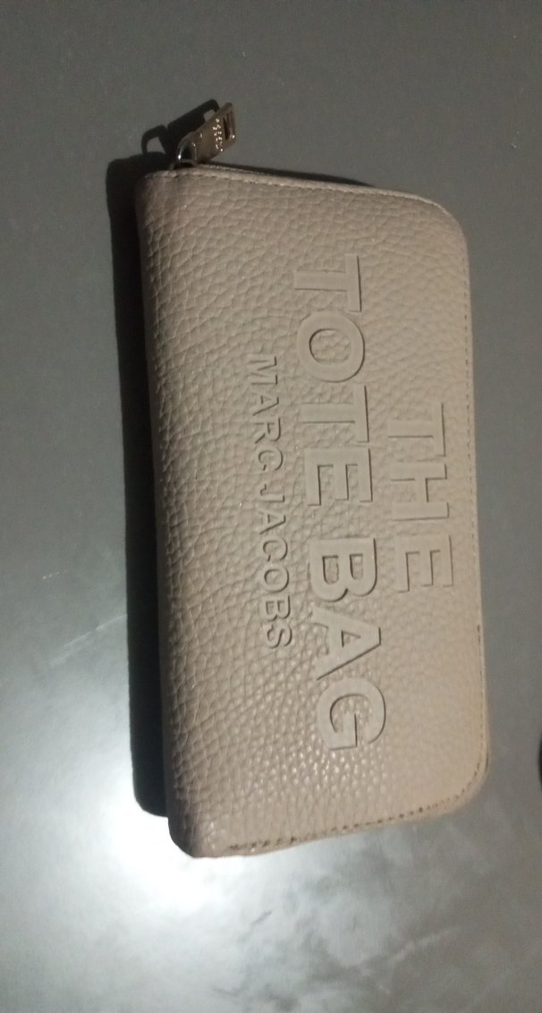 Bej Deri Kadın Fermuarlı Cüzdan - Görsel 2