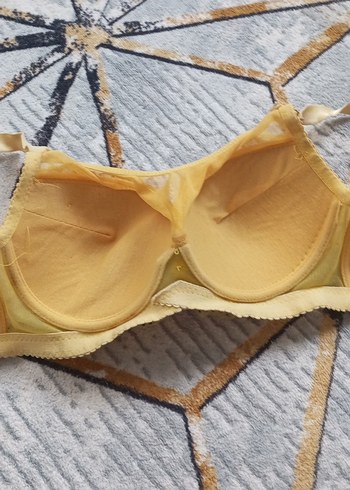 Nakışlı Parlak Sarı Bohem Sütyen - Görsel 7