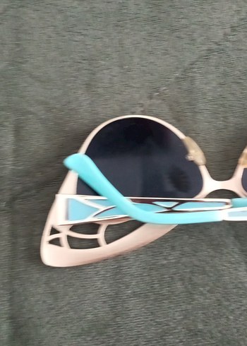 Mavi Fiyonk Detaylı Retro Kadın Gözlüğü - Görsel 8