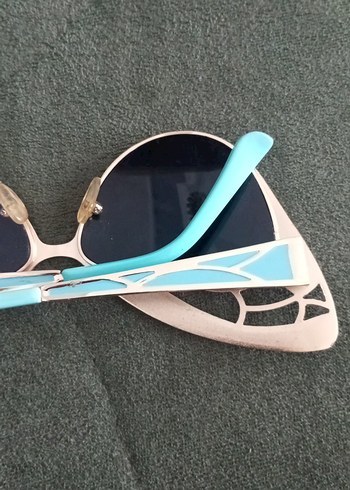 Mavi Fiyonk Detaylı Retro Kadın Gözlüğü - Görsel 9