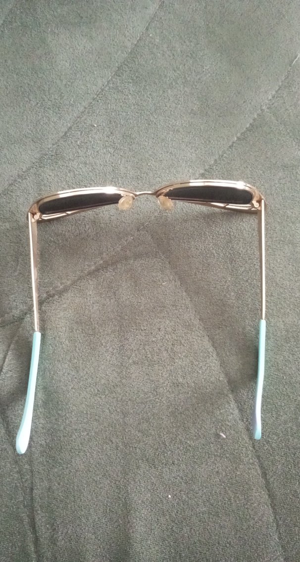 Mavi Fiyonk Detaylı Retro Kadın Gözlüğü - Görsel 5