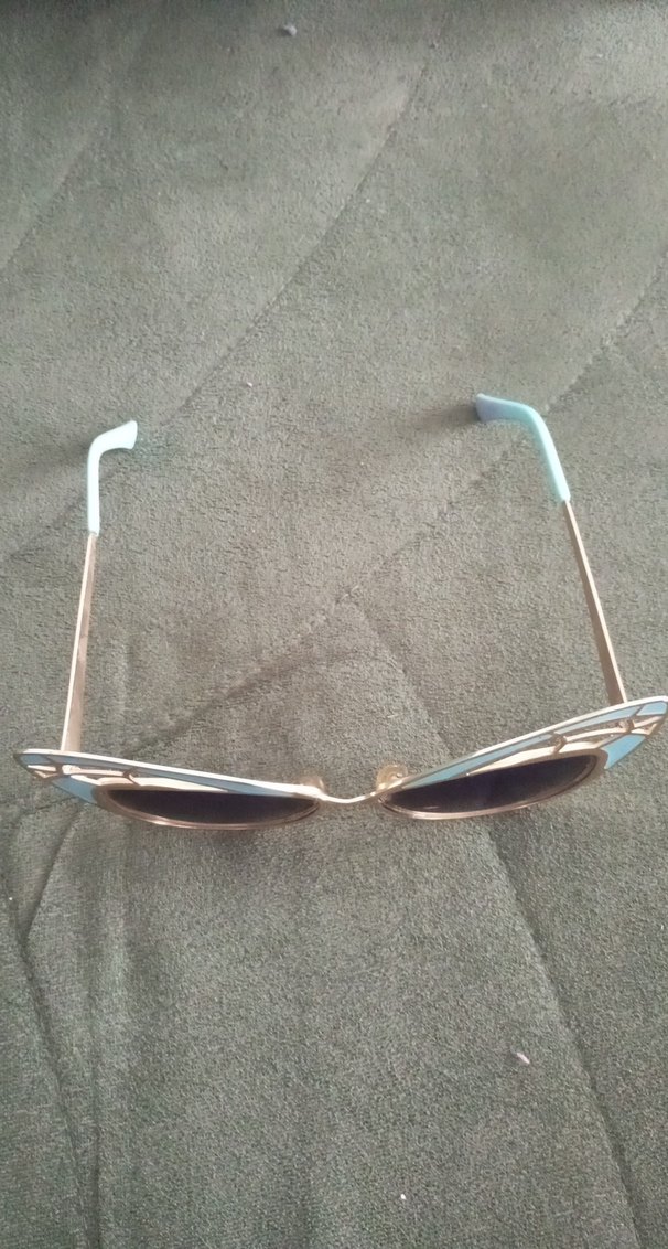 Mavi Fiyonk Detaylı Retro Kadın Gözlüğü - Görsel 2