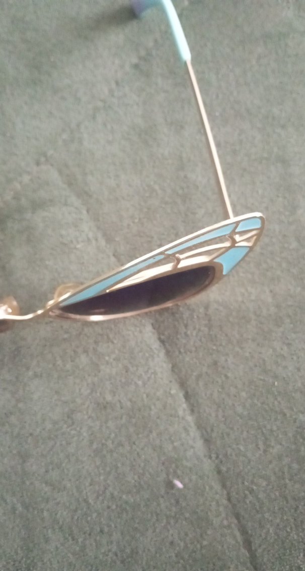 Mavi Fiyonk Detaylı Retro Kadın Gözlüğü - Görsel 4