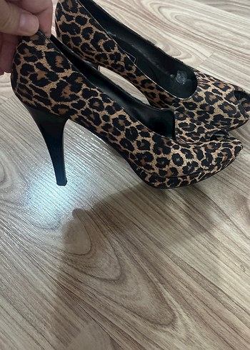 Diğer Leopar Desenli Platform Topuklu Kadın Stiletto
