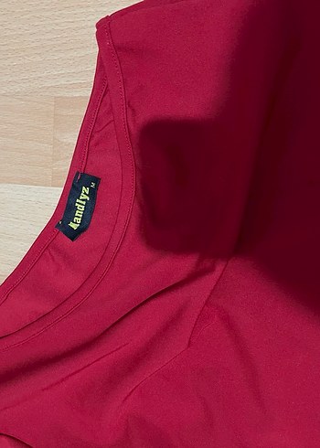 Kırmızı Straplez Mini Elbise - Görsel 3