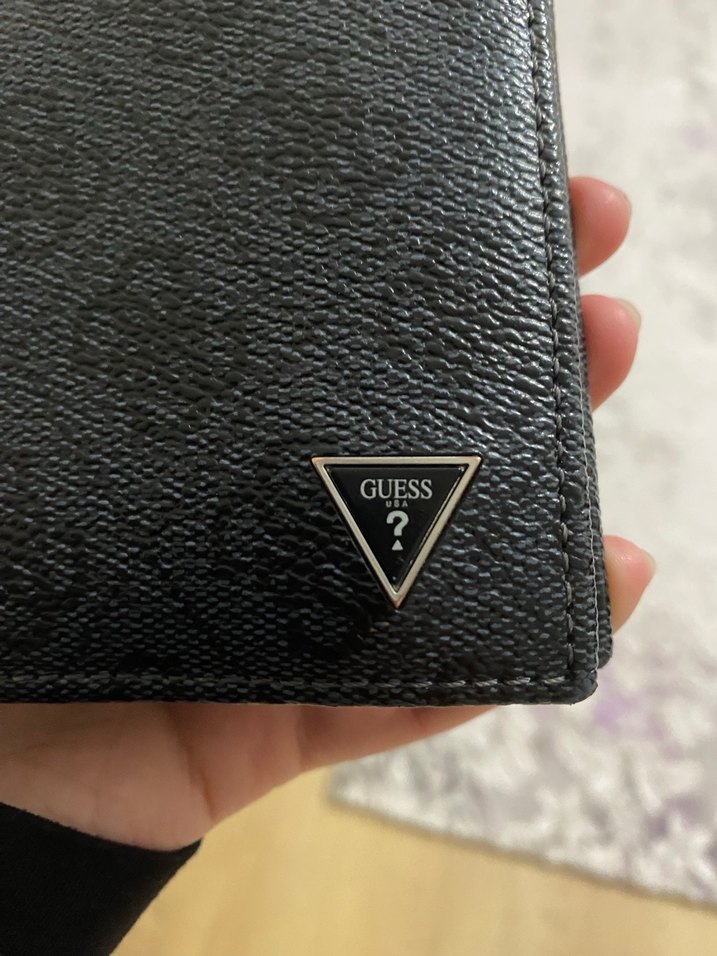 Siyah Deri Erkek Cüzdanı - Guess - Görsel 3