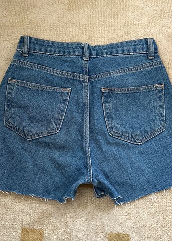 Diğer Kadın Mavi Salaş Mini Denim Şort