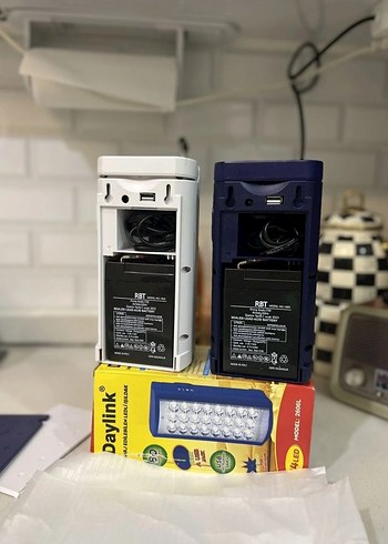  Beden beyaz Renk Beyaz Dayli LED Acil Durum Lambası şarjlı