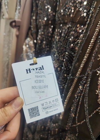 Pınar Şems satılık abiye ve aynı kumaştan şal
