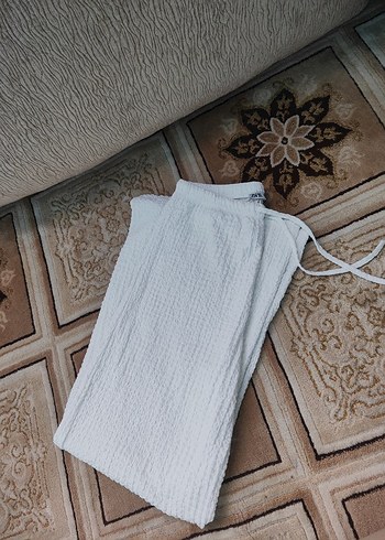 zara beyaz pantolon bürümcük
