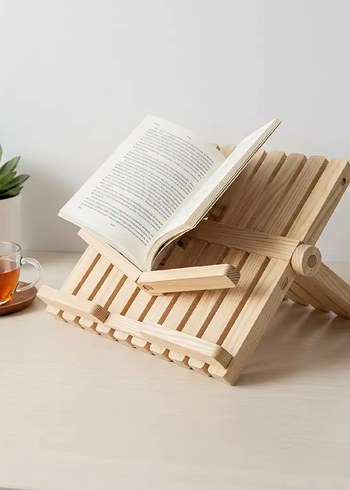 Ahşap Kitap Tutucu Standı
