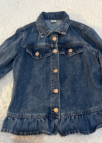 kiz cocuk jean ceket - Görsel 2