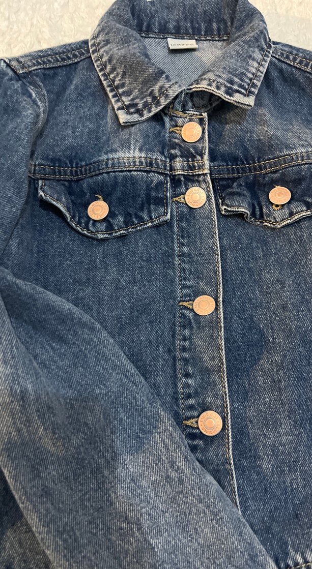 kiz cocuk jean ceket - Görsel 3