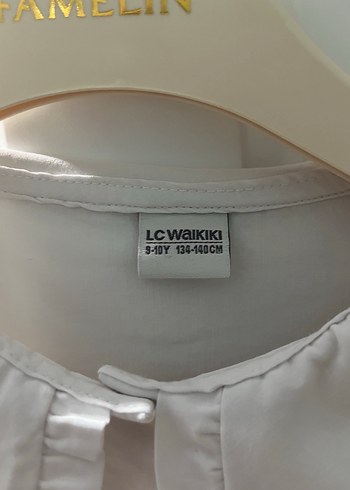 Kız Çocuk Beyaz Fırfırlı Pamuklu Gömlek - Görsel 2