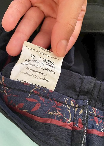 31 Beden Siyah Erkek Kumaş Pantolon