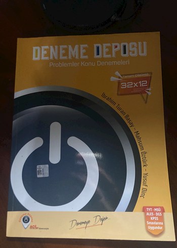 Deneme Deposu Problemler Konu Denemeleri Kitabı