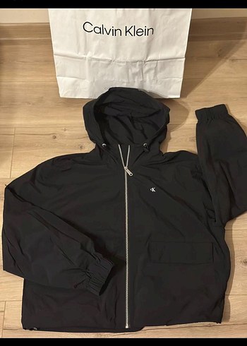 m Beden Calvin klein Siyah Kapüşonlu Kadın Ceket