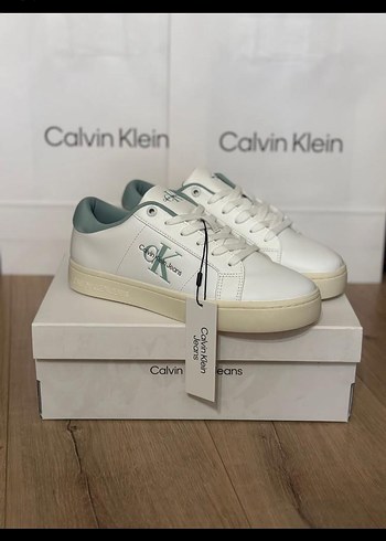 39 Beden Calvin Klein Beyaz Kadın Spor Ayakkabı