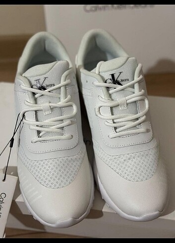 42 Beden beyaz Renk Calvin klein erkek spor ayakkabı 