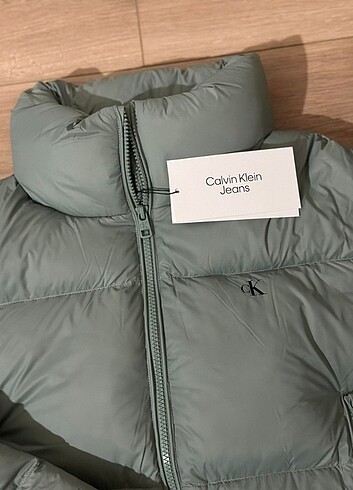 m Beden gri Renk Calvin klein crop mont 