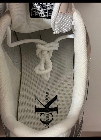 40 Beden beyaz Renk Calvin klein kadın spor ayakkabı