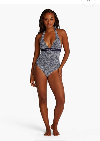 Tommy Hilfiger Bağlamalı Desenli Kadın Mayo - Görsel 3