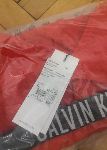 Kırmızı Calvin Klein Kemerli Kadın Mayo - Görsel 7