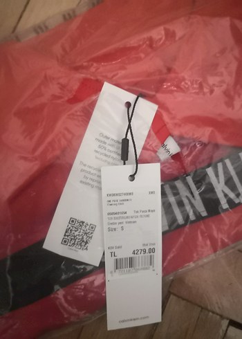 Calvin Klein Kırmızı Mini Kemerli Mayo - Görsel 8